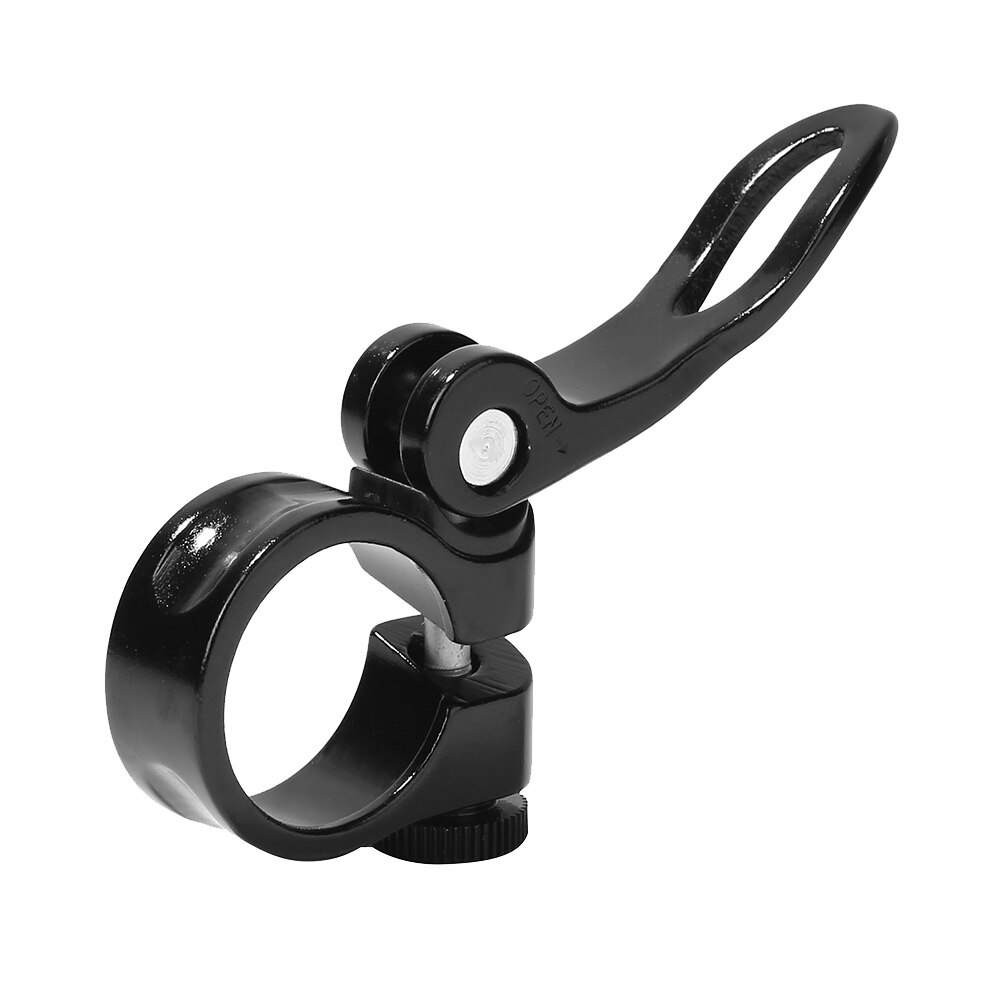 Wear-resistant Bicycle Seatposts Clamps Quick Release Mountain Bike Seatpost Clamp Aluminum Bicycle Seat Post Clamp: Black-28.6mm
