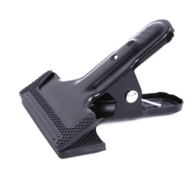 Metal Clip Background Support Clamps With Rubber Protective Sleeve Photo Studio Backdrop Bracket Holder Photography Accessory: 1pc