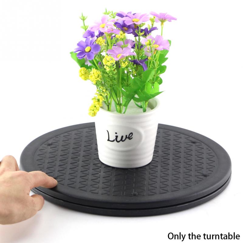 Heavy Duty 360 Degree Rotating Display Pottery Ornament Hand-made Turntable Plastic Sculpture