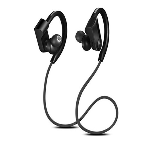 Cool Dier 5.0 Bluetooth Oortelefoon Sport Oorhaak Ruisonderdrukking Stereo Draadloze Koptelefoon Met Microfoon Voor Iphone Huawei Telefoon: Black