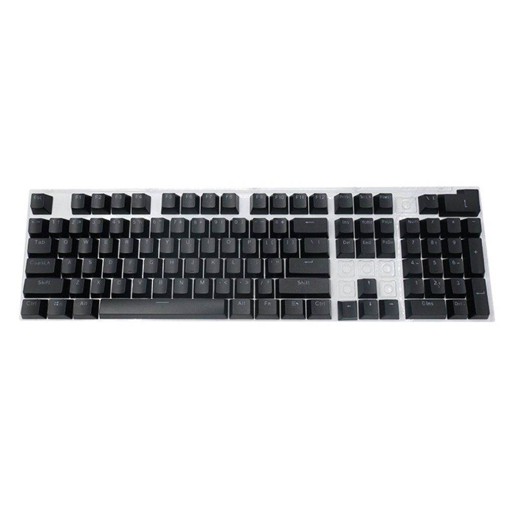 ABS material translúcido keycaps forma cuadrada universal keycaps para teclados mecánicos antidisturbios y antisuciedad: Black