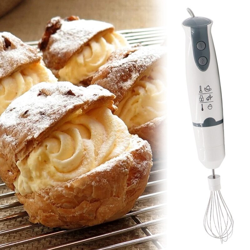 Multifunction 4 in 1 EU Plug Electric Blender Mixing Stick with Measuring Cup A0NC