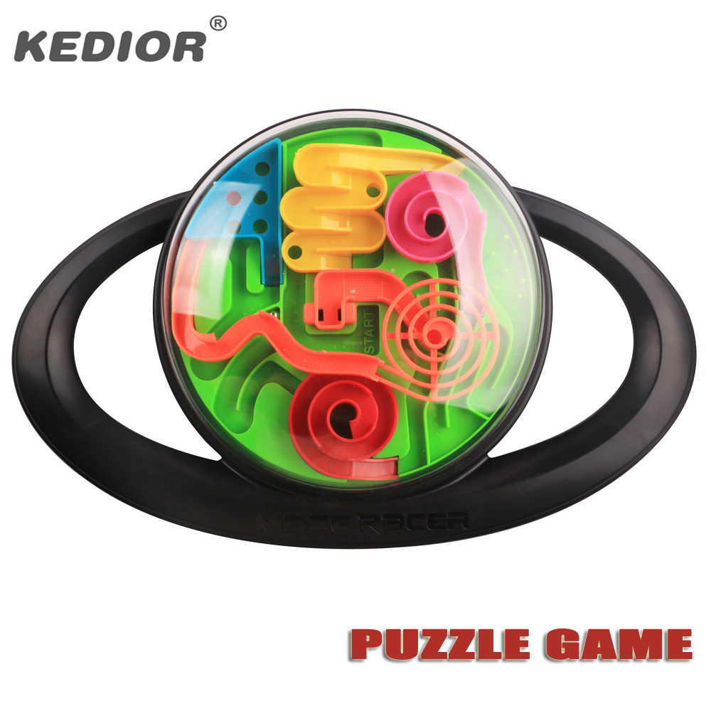 100 trin 3d magisk intellekt labyrint bold til børn balance logik evne puslespil legetøj uddannelsesværktøjer