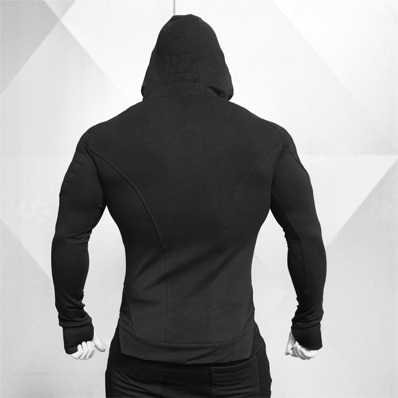 Shark bay mærke fitnesscentre mærke sweatshirt herre hættetrøjer vinter solid hættetrøje herre hip hop frakke pullover herre afslappede træningsdragter