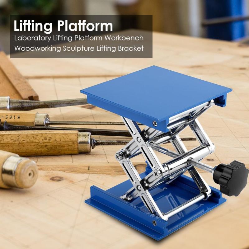 Laboratory Lifting Platform Workbench Woodworking Sculpture Lifting Bracket 100*100*160mm Woodworking Lifting Column Frame