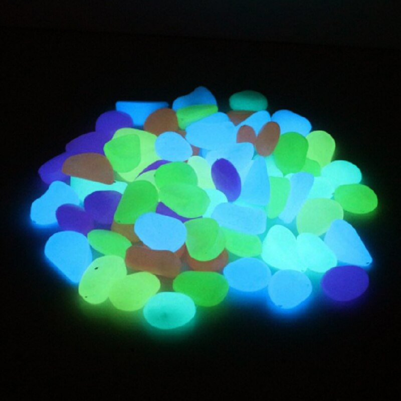 JOYLIVE – pierres décoratives pour Aquarium, pierres lumineuses qui brillent dans la nuit, pour le jardin, 20 pièces