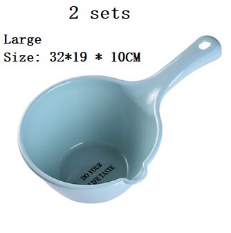 2 Stuks Dikke Water Scoop Keuken Lange Handvat Water Lepel Baden Water Scoop Kinderen Baby Bad Scoop Scoop Water Scoop.: Large