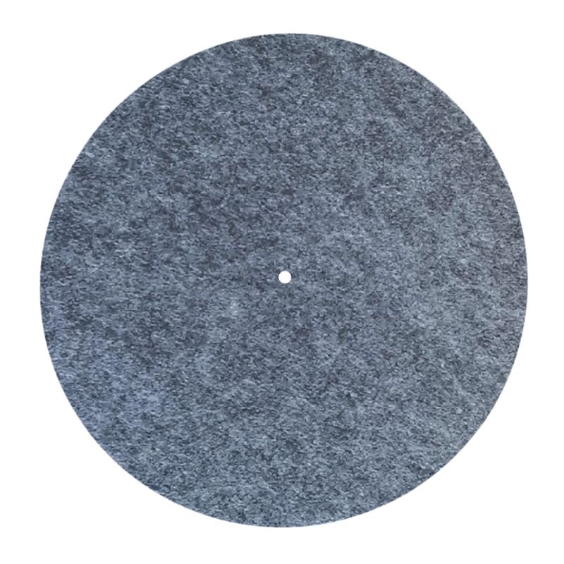 Turntable Mat Slipmat Audiophile 12'' in Platter Vinyl Record Players Anti-Vibr 77HA: Gray