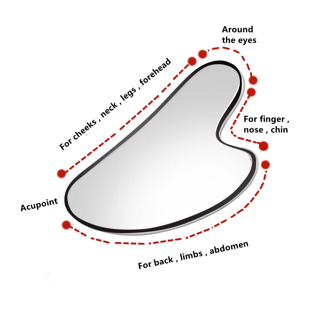 Rolo facial de gelo e conjunto de ferramentas gua sha de aço inoxidável, massageador facial rolo de gelo ferramenta de cuidados com a pele conjunto de beleza ferramenta de contorno de levantamento