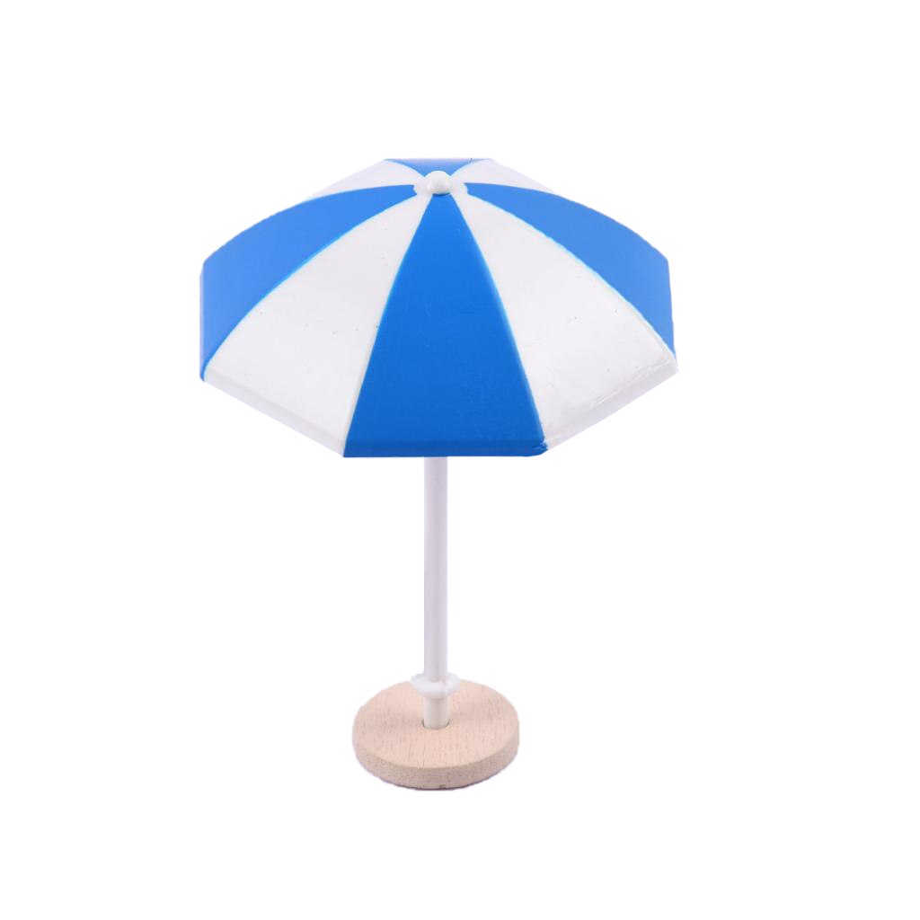 Doll House Miniature Beach Sun Umbrella Dollhouse Colorful Scenes Decoration Photography Props