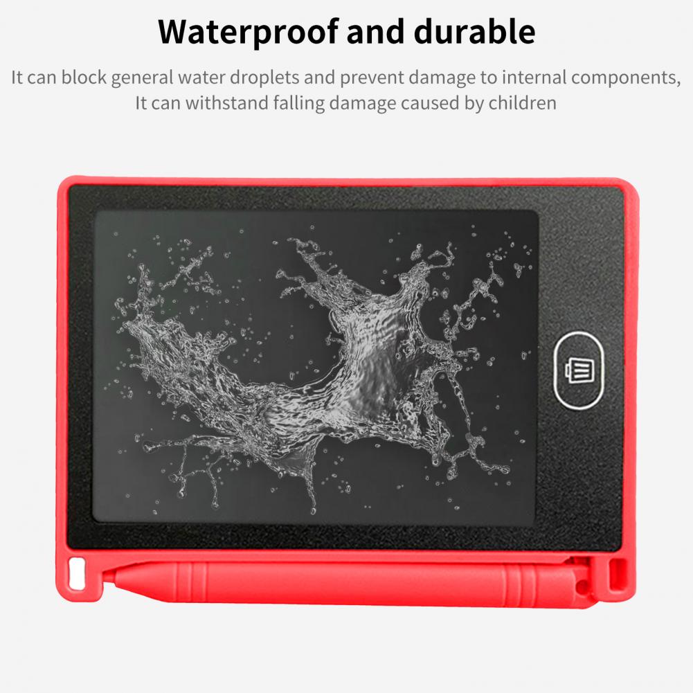 LCD Writing Tablet Lightweight LCD Drawing Board 4 Colors Optional Smooth Writing Excellent One Key Clear Handwriting Pad