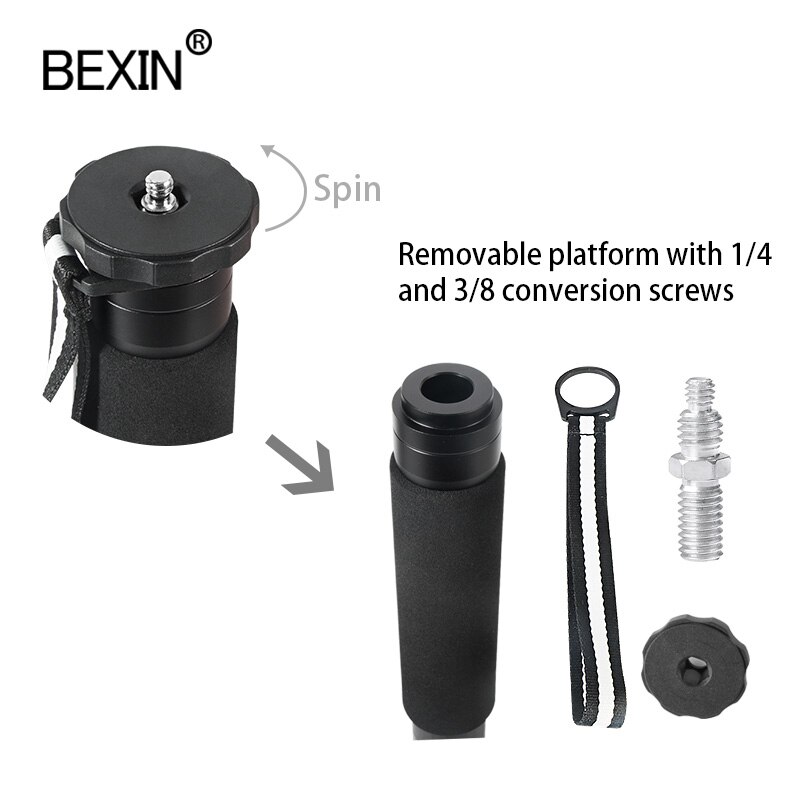 BEXIN Carbon Fiber Monopod Camera Stand Monopod for shooting DSLR cameras