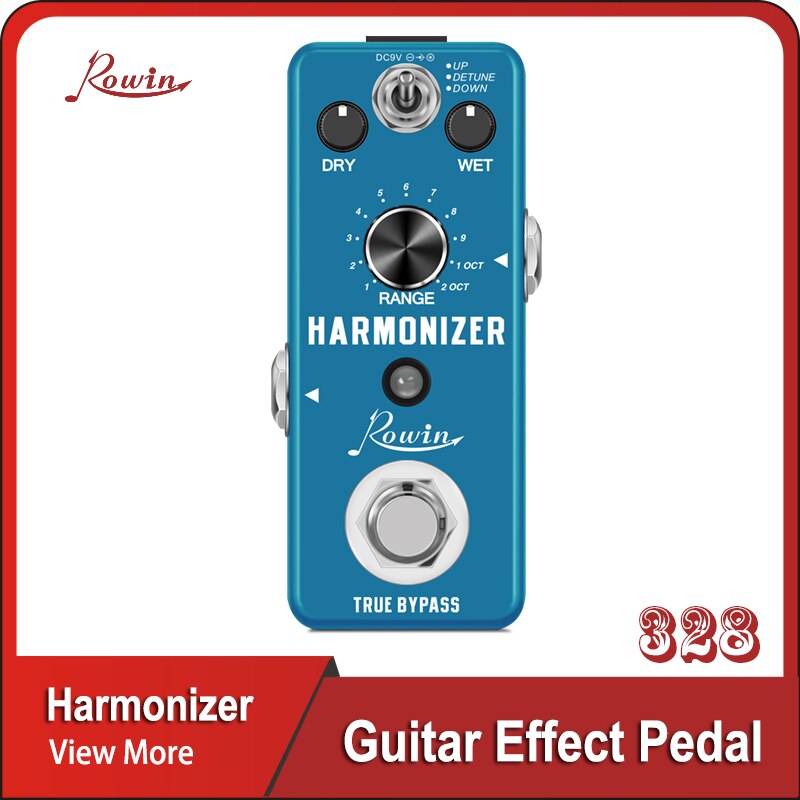 Rowin harmonizer pedal harmony pitch shifter detune til elektrisk guitar bas med opbevaring af klanglydpedal