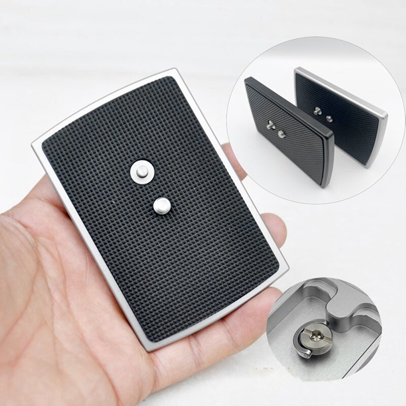 Placa de liberación rápida para Libec TH-650DV, tornillo de montaje de 1/4 pulgadas, trípode, monopiés, placa de abrazadera para cámara