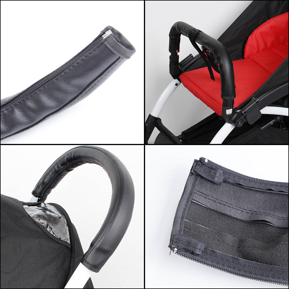 Barnvagn barnstöd pu skyddande fodral täcka armstöd täcker handtag skydd barnvagn handtag täcka barnvagn tillbehör