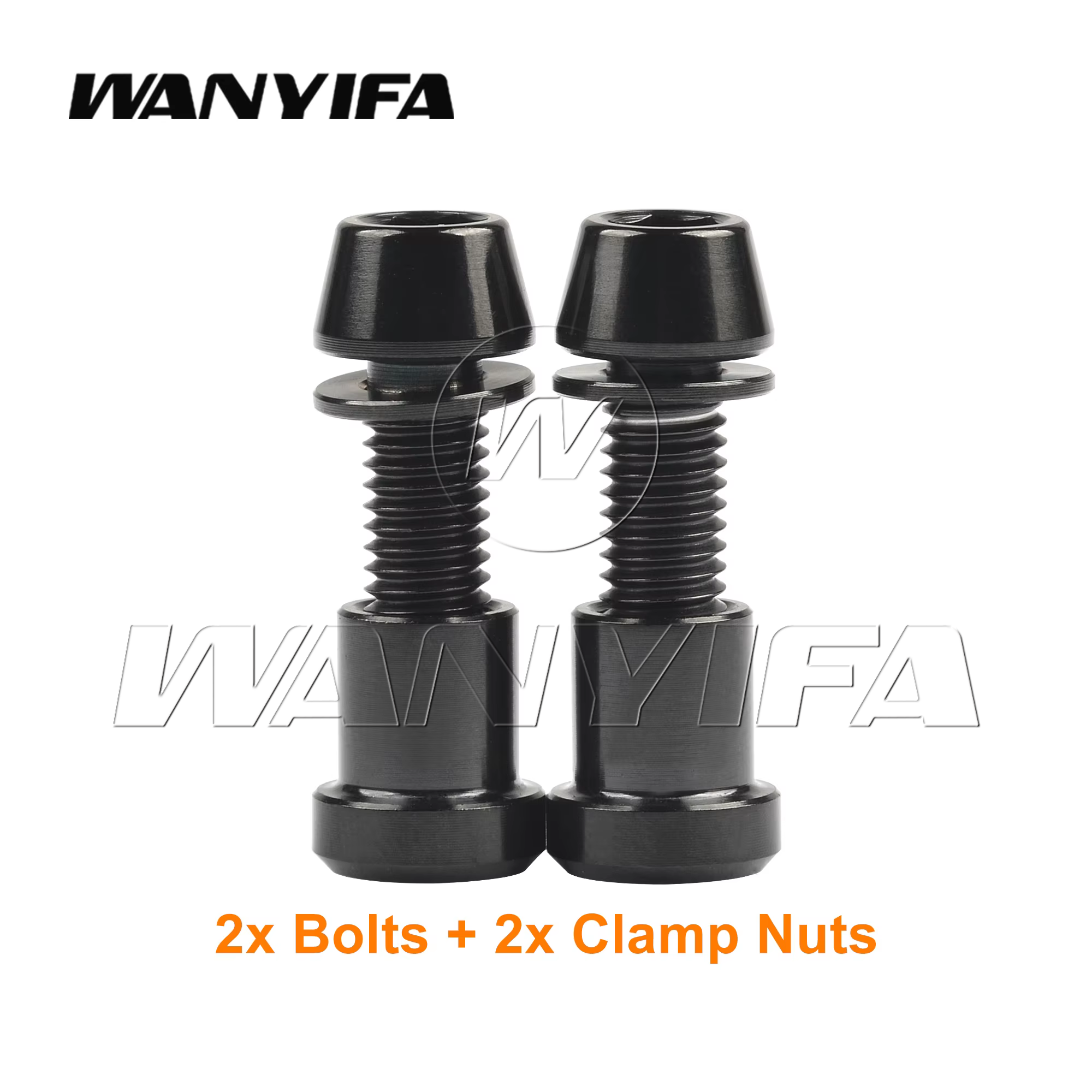 Wanyifa Perno de titanio con tuerca Tornillo de fijación de horquilla delantera para M5 X16 18 20 mm Cabeza cónica Pernos de cabeza cilíndrica Juego de sujetadores 2 piezas: YELLOW
