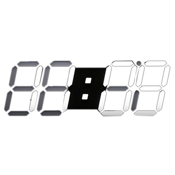 Gran moderno 3D Digital Led esqueleto Reloj de pared temporizador 24/12 indicador de fecha tiempo preciso control remoto lámpara con reloj estilo