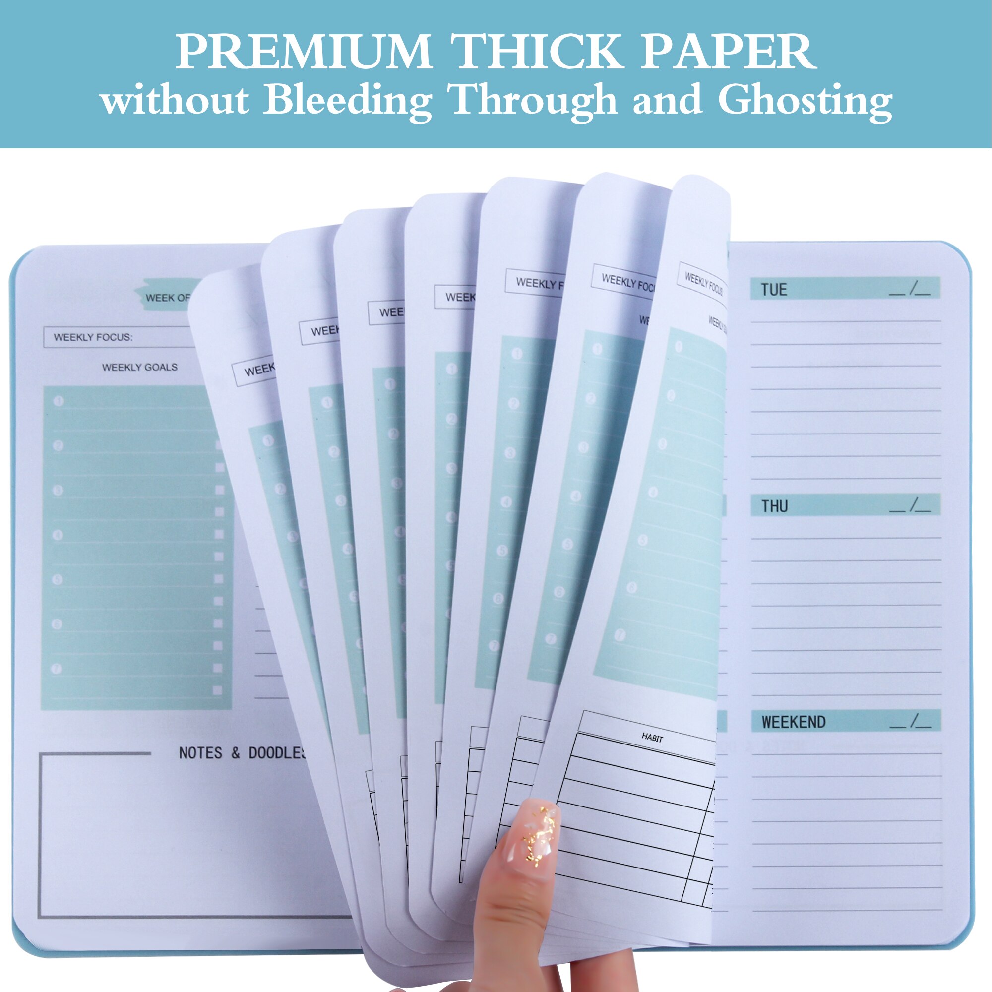 Trees 2022 A5 Daily Weekly Planner Agenda Notebook Weekly Goals Habit Schedules Stationery Office School Supplies