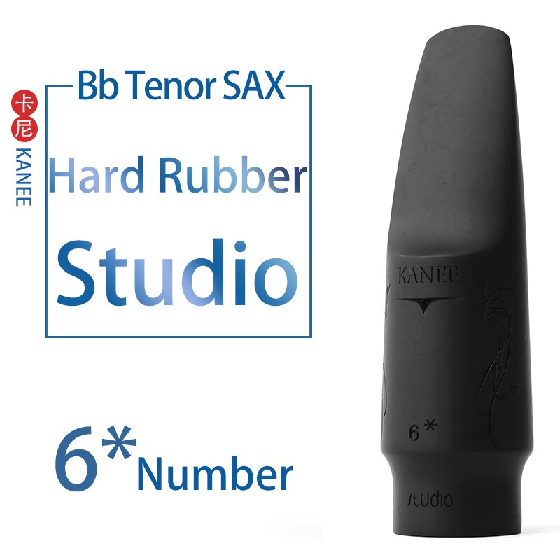 KANEE Hard Rubber mouthpiece Eb Alto Bb Tenor Bb soprano Saxophone mouthpiece Pop/Jazz: Tenor ST 6 half