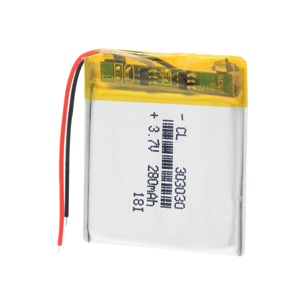 Polímero 303030 033030 3,7 V 280MAH batería de litio recargable con PCM para MP3 MP4 MP5 GPS auriculares de juguete eléctrico grabadora de voz