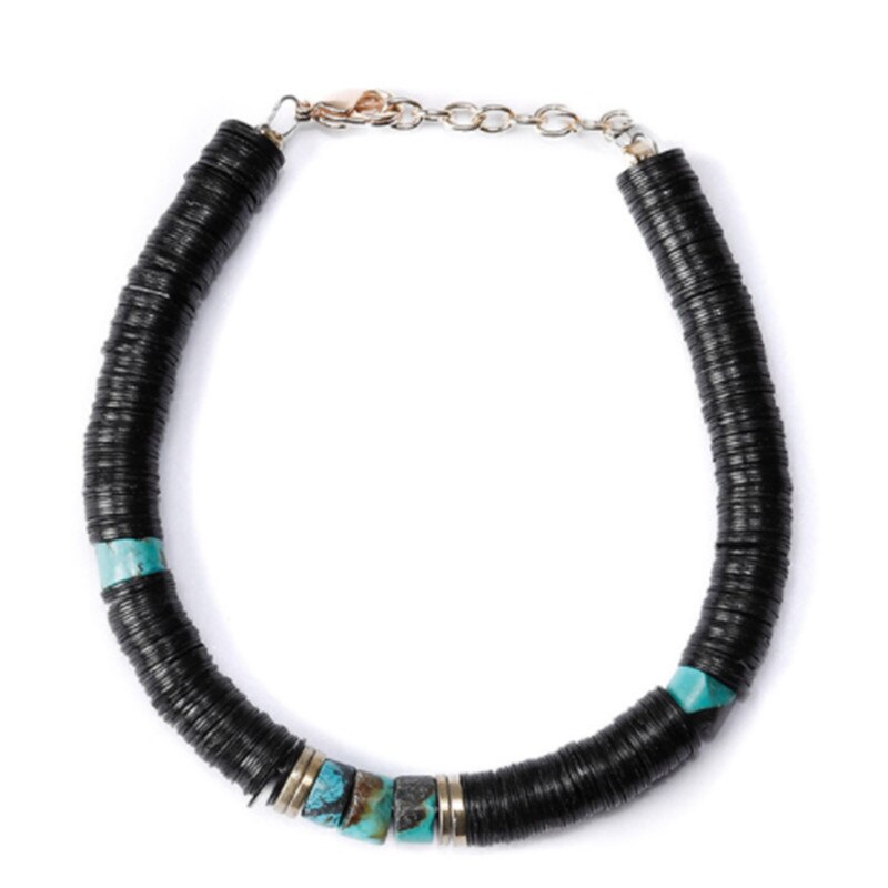 Boho della boemia Ras de Cou Desert Dore Blanc Noir naturale shell in rilievo collane di modo del choker collana di perline donne di kolye colar: bracelet 4