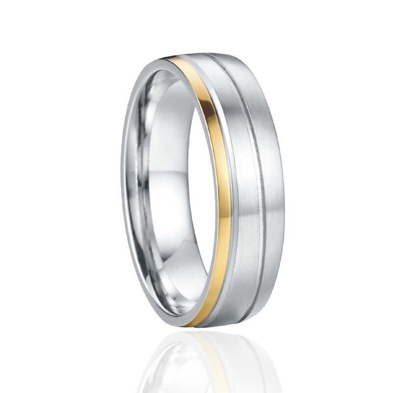 Alliance acier inoxydable bijoux mariage anneaux ensemble son et son couple bague pour hommes et femmes d'anniversaire amoureux: 12 / men P1412Y