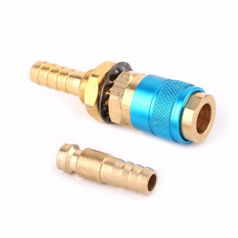 Adaptateur de gaz refroidi à l'eau ABSF raccord rapide pour torche de soudage Tig + prise 8Mm