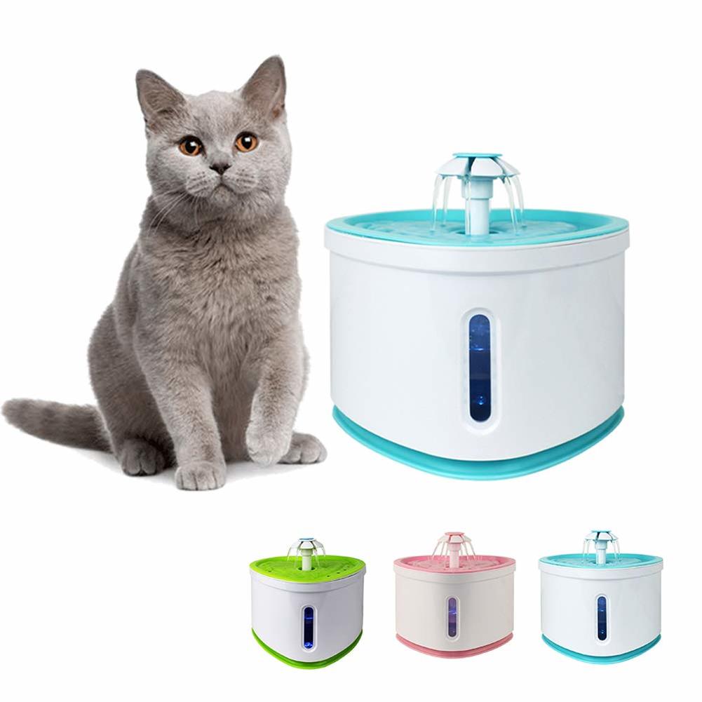2.0l automatische kattenwaterfonteinen, grote waterdispenser voor katten, drinkbak met veer, automatische voerbak voor katten, drinkfilter