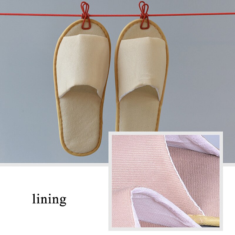 Hotel Travel Spa Slippers Men Women Simple Disposable House Guest Indoor Slippers Washable Beauty Club Shoes Slippers