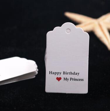etiquetas hechas a mano boda marrón Kraft papel etiquetas DIY artesanía Bonbonniere Favor etiquetas 100pcs \ lot: 08