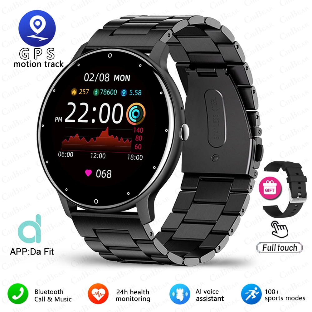 ZL02 Orologio intelligente da uomo Full Touch Screen Sport Fitness Tracker IP68 Impermeabile Chiamata Bluetooth Smartwatch per Xiaomi Uomo Donna 2025: Viola