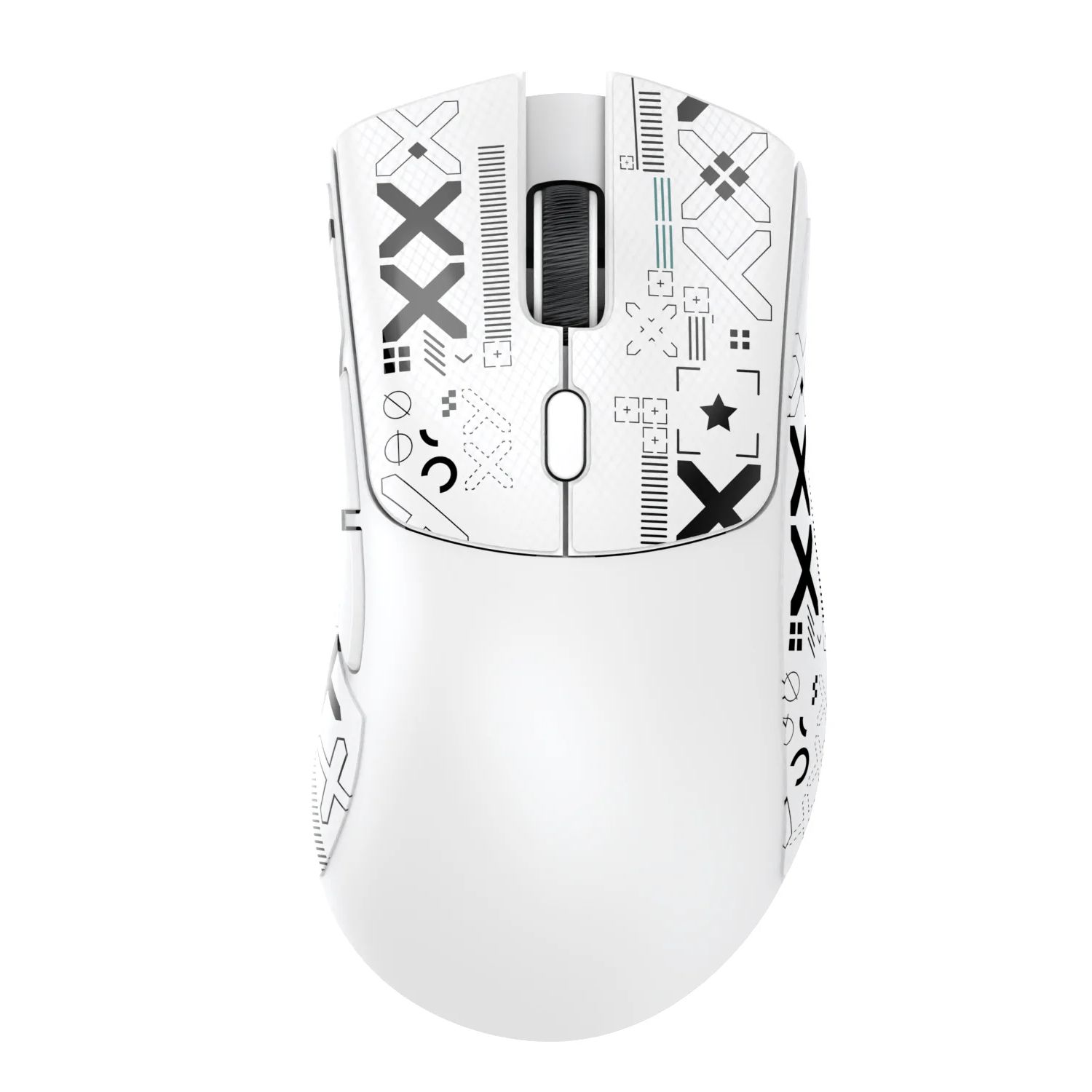 Attack Shark R1 1000 Hz Bluetooth-muis, 18000 dpi, PAW3311, Tri-mode-verbinding, macro-gamingmuis: WHITE