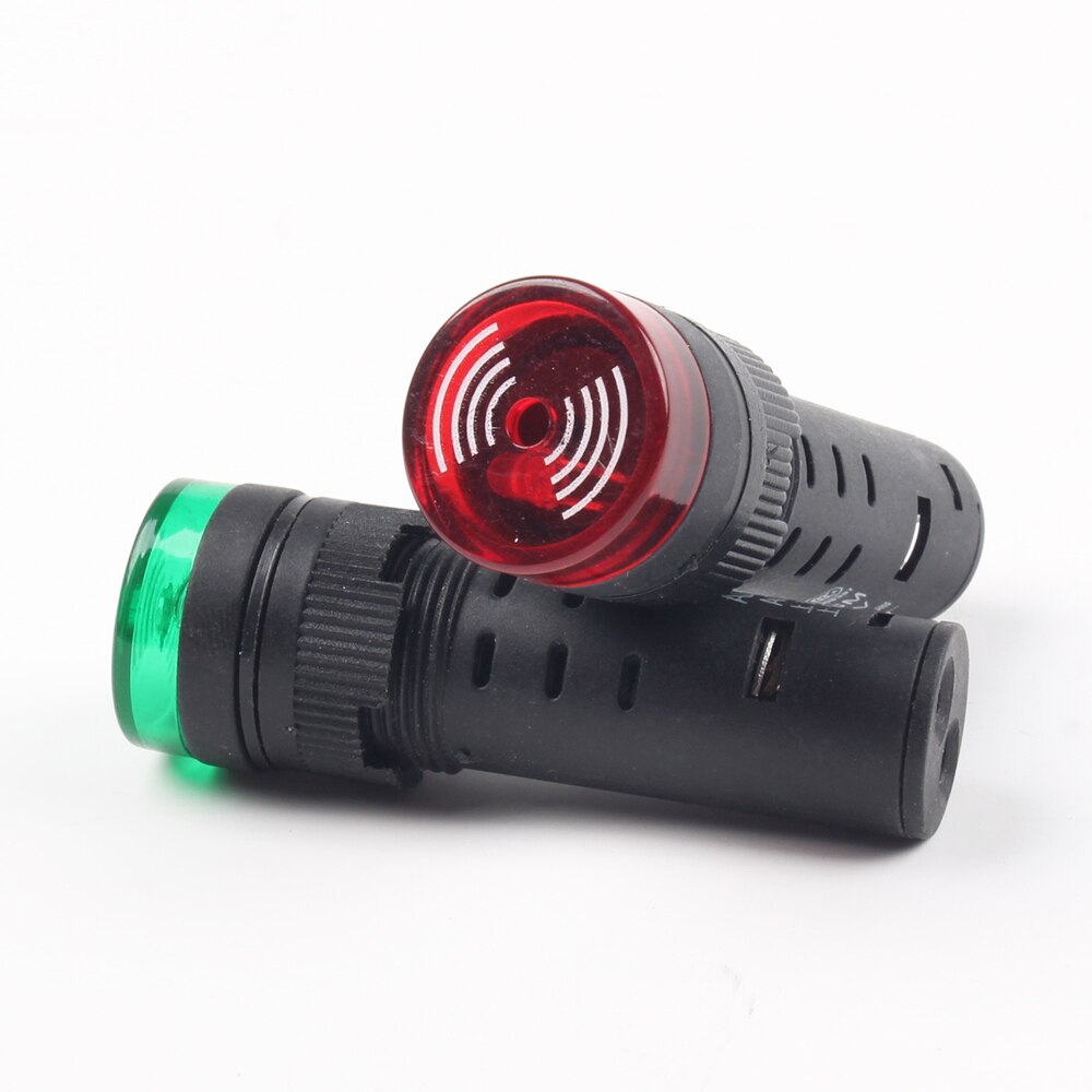 thumbnail image 2 of 2 Pack 12V Red LED Flash Indicator Light With Buzzer - AC/DC, Model LB-12V 2 of 6