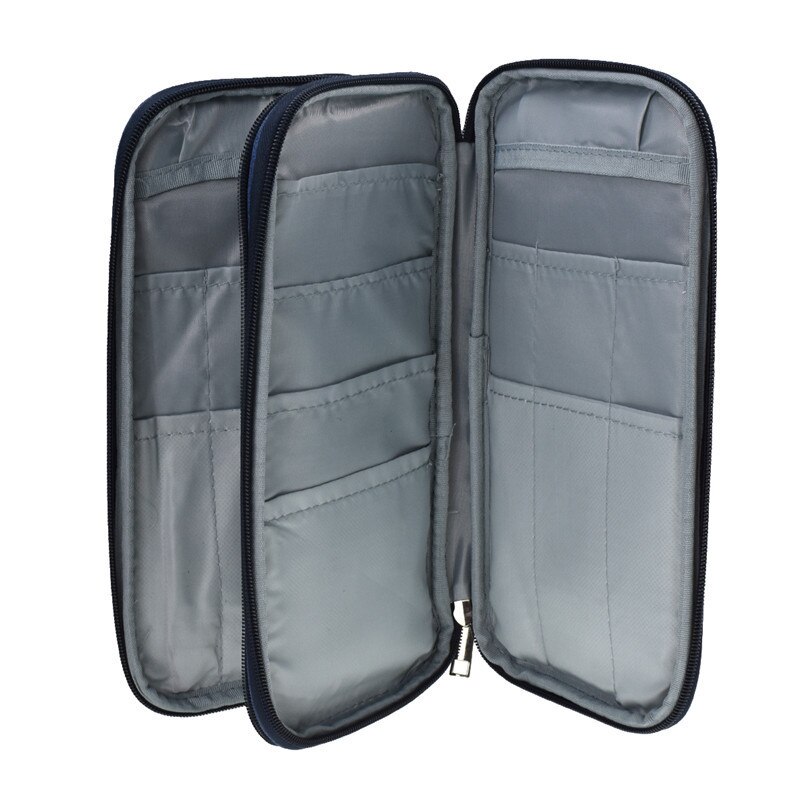 11pcs Tunisian Afghan Crochet Hooks Set Mix 2mm-8mm Aluminum Knitting Needles Set Sewing Tools Kit with Blue Case for Beginners