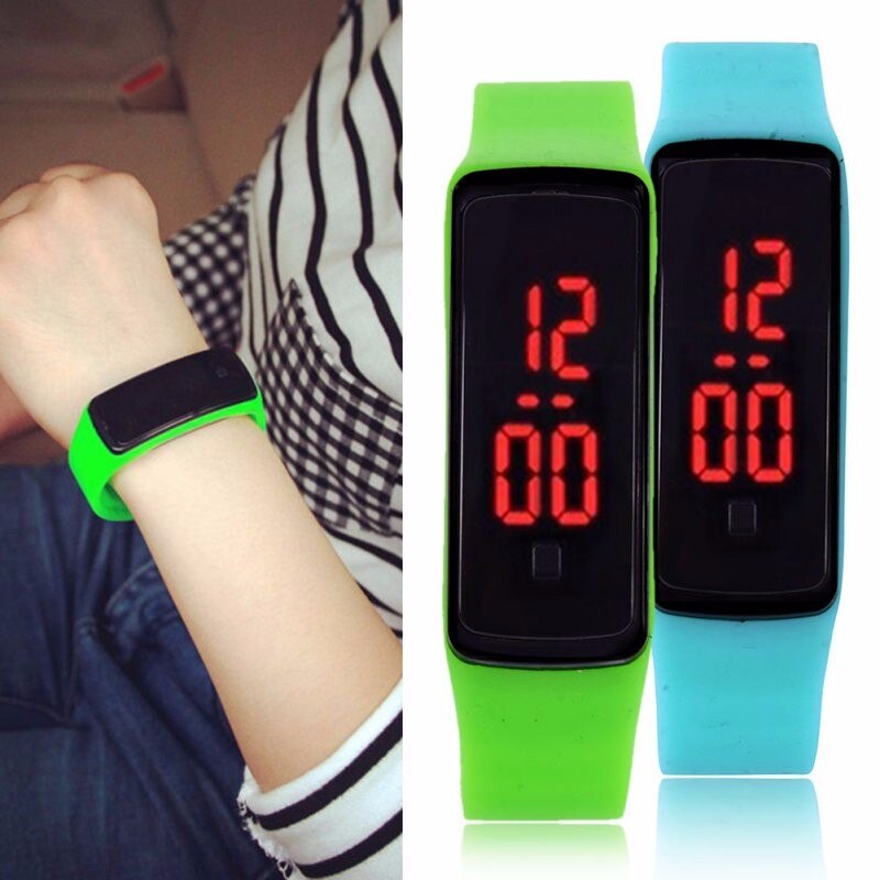 Reloj Led de silicona para niños y mujeres, reloj Digital electrónico para niños, pulsera de muñeca para niños y niñas, Kol Saati