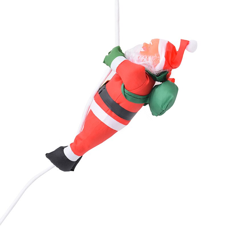 Santa Claus Climbing Rope Ladder Ornaments Christmas Tree Pendant Hanging Doll Ornament Xmas Home Decor Navidad Decorar: 25cm 1 rope