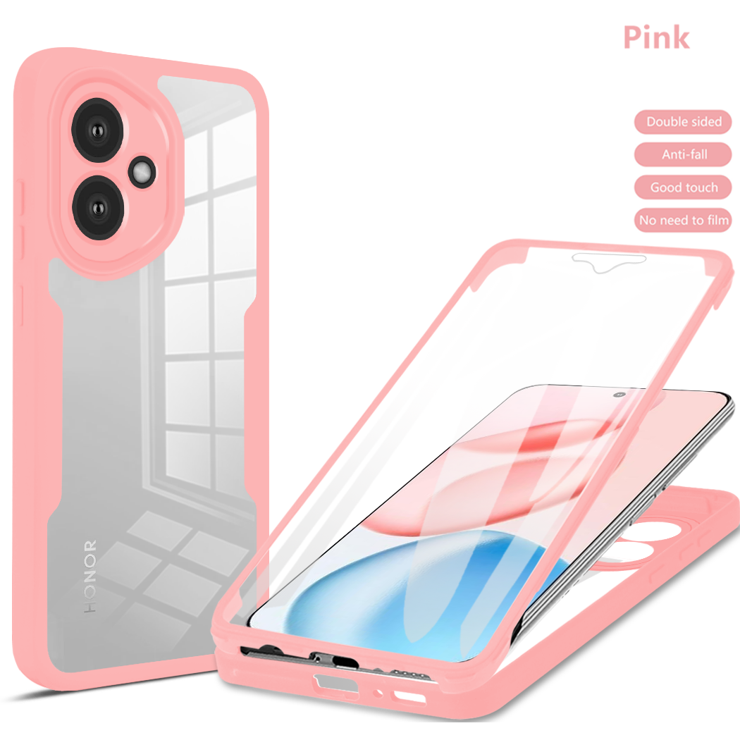Funda protectora de cuerpo completo a prueba de golpes para Honor 400 Pro Honor 400 Lite 5G, Protector de pantalla, Fundas Coque Capa: Rosa / honor 400