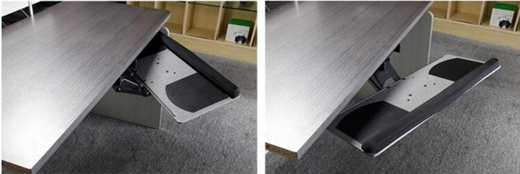 Ergonomische Schuiven Kantelen Xl Polssteun Toetsenbord Houder met Twee Muis Pads voor Computer Bureau Toetsenbord Tray Stand