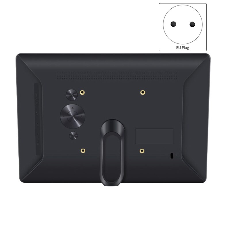 10.1 Inch Digital Frame HD IPS Screen Digital Photo Frame Support Photo/Music/Video/Calendar/Alarm Clock(EU Plug)