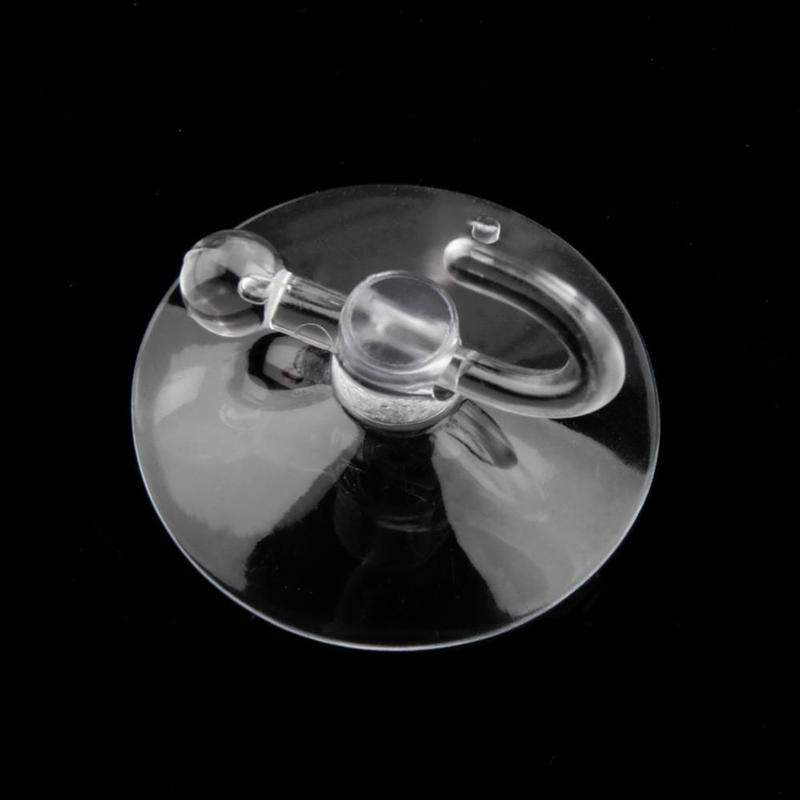 10pcs 4cm Clear Suction Cup Sucker Window Glass Wall Kitchen Hook Hanger Kitchen Bathroom Suckers