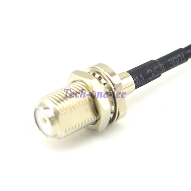 Ts9 macho para f porca fêmea antepara conector pigtail cabo de extensão para zte huawei modem rg174 15 cm