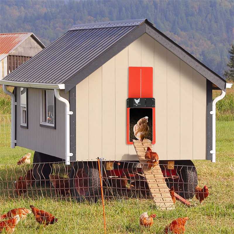 Automatic Chicken Coop Door Light Sense Ultimate Door For Chicken Auto Open Close Door Opener Poultry Chicken Duck Door Opener