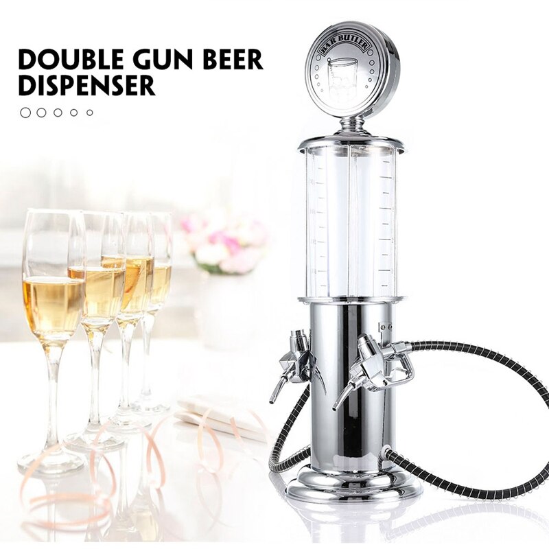 Beer Dispenser Machine Drinking Vessels Double Tube Pump Transparent Layer Bar Beer Kitchen Drinking Wine Beverage Pump