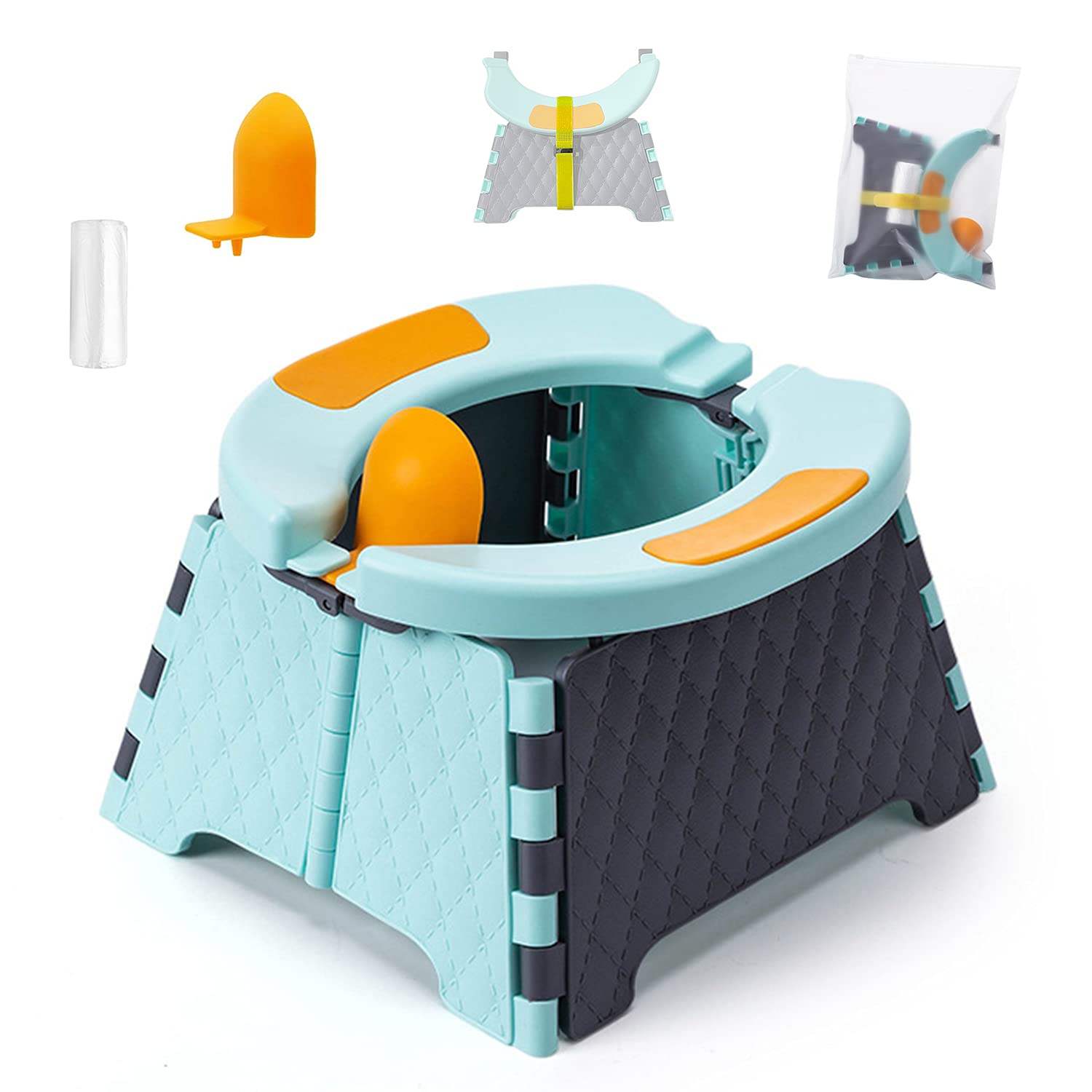 Pot Portable de voyage pour enfant en bas âge, siège de formation, siège de pot pliable, pot de voyage, voiture, toilette d&#39;urgence, extérieur