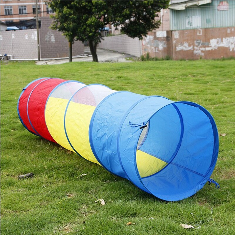 freundlicher Spielen Tunnel für Kleinkinder freundlicher Tunnel Spielzeug oder drinnen oder draussen Krabbeln Tunnel Spielzeug (Bunte Krabbeln Tunnel)