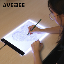 Tablette lumineuse numérique pour dessin, original, LED, format A4 pour graphiste et dessinateur, emploi avec pochoirs, table de travail artistique, bloc-notes à 3 niveaux pour copie, table de support pour calquage,