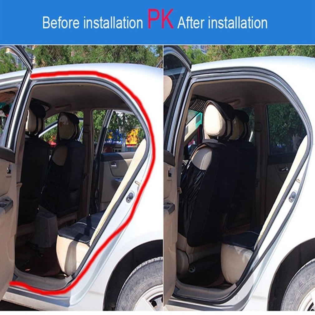 5 M Zelfklevende Rubberen Afdichting Strip Autodeur Afdichting Trim Noiseproof B-Vormige Automotive Rubberen Afdichting Strip