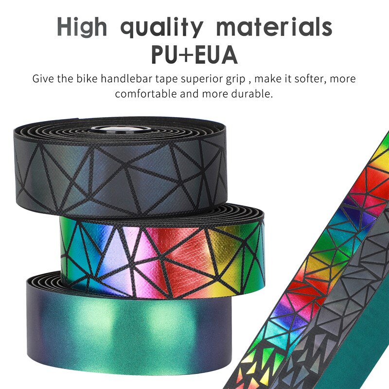 West bike cykel styrtape reflekterende misfarvning landevejscykel cykling bar tape wrap med bar plugs cykel tilbehør