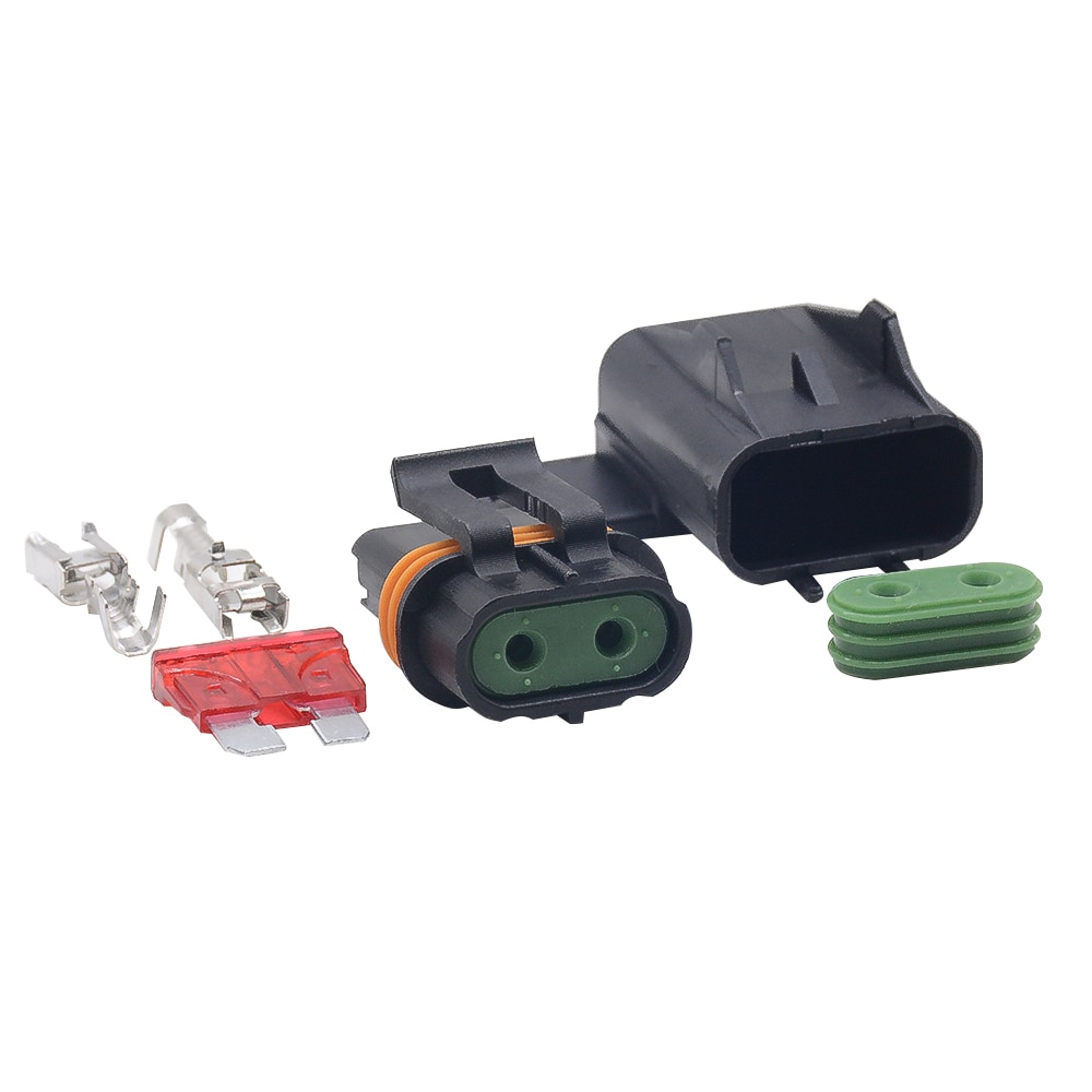 1Pc Waterdichte Auto Gemodificeerde Blade Zekering Houder Met/Zonder 14Cm Draad, Met 1Pc Standaard Zekering