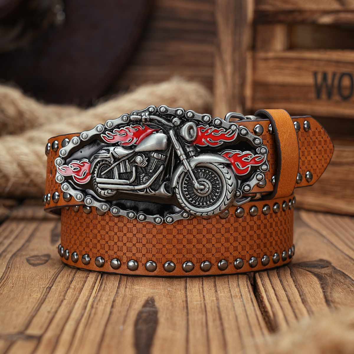 Masculino e feminino-Western-Cowboy-PU Couro-Cintos - Cinto de cavalo vintage com fivela gravada floral para jeans